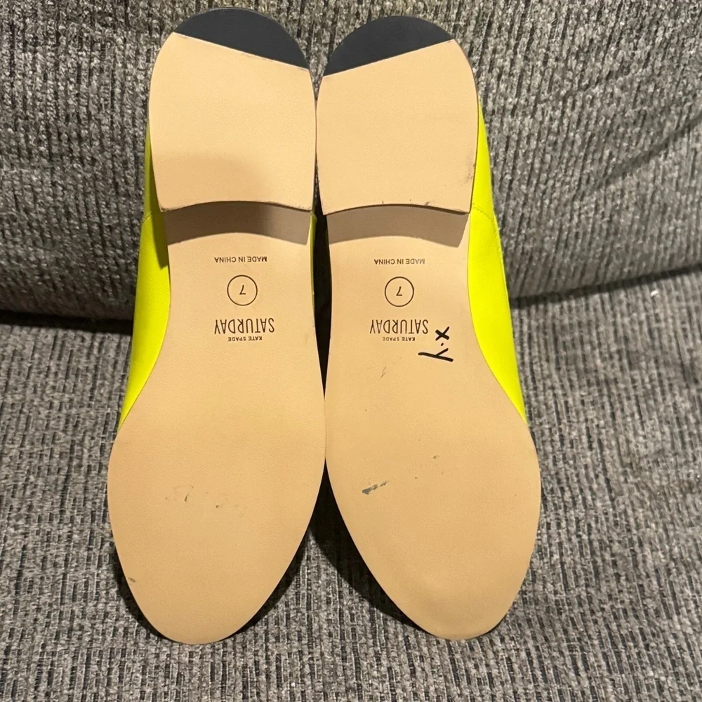 kate spade Women's Neon Yellow Oxfords